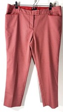The Limited Cropped Pants Women's Size 14 Ankle Straight Red Houndstooth 2010’s picture