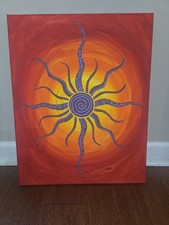 Sun Burst ( Acrylic) Original By Kayla Hurd picture