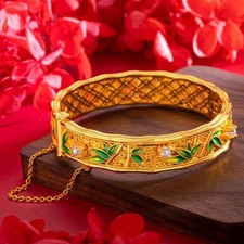 Gold Plated Exquisite Fashion Bangle Women New Chinese Style picture