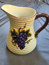 Vintage 1980s-1990s Rite Aid Tuscan Grape Pitcher picture