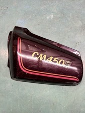1982 Honda CM450E Maroon Left sidecover Side Cover OEM No Cracks All Tabs picture