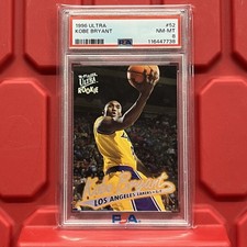 1996-97 Fleer Ultra Kobe Bryant PSA 8 Rookie Card 52 Los Angeles Lakers RC NM-MT picture