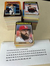 2024 Topps Heritage Baseball Card Set #1-500 Near Complete - Missing 70 Cards picture