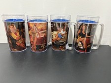 Vintage Snap On Tools 1993 Thermo-Serv Insulated Calendar Girls Mug Set of 4 picture