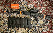 Airsoft Gun AEG Cyma - AK-74M with folding stock and 2x42 scope All black picture