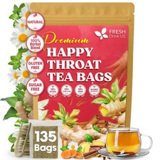FreshDrinkUS, Premium Happy Throat Herbal Tea – 135 Bags – 135 picture
