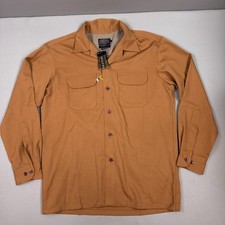Pendleton Board Shirt Mens Medium Brown Wool Chore Hunting Shacket Beach Surf picture