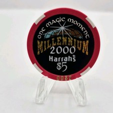 Harrah's Hotel Casino Reno Nevada 1999 LE $5 Casino Chip V4481 picture