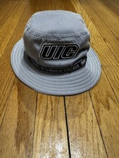 Vintage UIC Men’s Bucket Hat Flames The Game Y2K picture