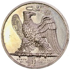 France Medal Napoleon Commemor the Victories of the year 1807 Lead 19th 30g 41mm picture