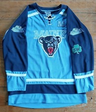 VTG 2001-02 University Of Maine UMaine Black Bears Shawn Walsh Tribute Jersey LG picture