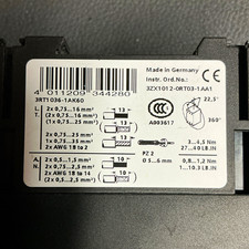 Siemens SIRIUS IEC Contactor 3RT1036-1AK60 3-Pole 230V 60A AC 3ZX1012 picture