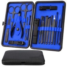 18Pcs Pedicure Manicure Set Nail Clippers Toenails nail file self care kit Gift picture
