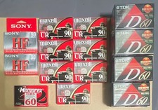 Sony HF90 Maxell UR90 TDK D60 Memorex DBS60 Mixed Recordable Cassettes picture