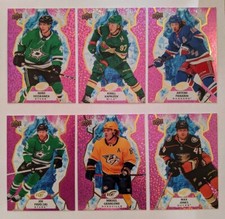 2021-22 UD Ice RC Rookie Parallels Purple  LOT OF 6 💎💎💎 picture