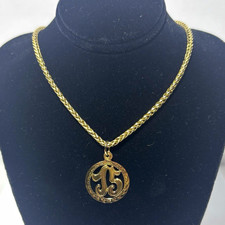 18K Yellow Gold  Round 15 Charm Pendant . 1.47 grams, pendant only picture