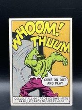 1966 Donruss Marvel Super Heroes card #49 - Hulk COME OUT AND PLAY 🔥 picture
