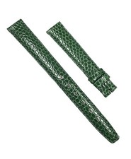 Genuine NOS Gucci 12mm x 10mm Green Lizard Grain Leather Watch Band Strap picture