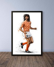 Ruud Gullit Netherlands Football Poster Art Print Picture Wall Art Print picture