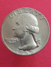 1965 P WASHINGTON QUARTER  PHILADELPHIA 25C XF picture