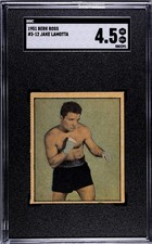 1951 Berk Ross #3-12 Jake LaMotta SGC 4.5 Vintage HOF Boxing Card (3291) picture
