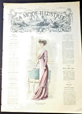 La Mode Illustree-Journal De La Famille-7 February, 1909, No.6, French Fashion. picture