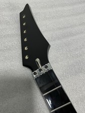 Ibanna Floyd nut Stainless steel 24fret Maple Black Electric Guitar Neck Gloss picture