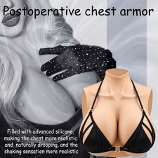 Realistic C-G Cup Silicone Breast Forms Breast Plate Fake Boobs For Crossdresser picture