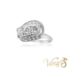 14K WG Women’s Ring 1.50 ct NAT, Size 7.5, 4.0g picture