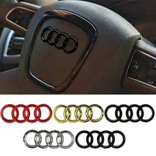 Alloy Car Steering Wheel Logo Emblem Cover for Audi A3 A4 A7 A6 A1 Q5 Q3 Q7 A5 A picture