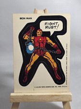 Vintage 1975 Topps Marvel Comic Book Heroes Stickers Iron Man **2 Asterisks  picture