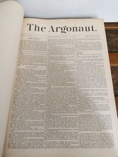 Antique 1879-1880 The Argonaut San Francisco Weekly Bound Vols 5 & 6 Historic CA picture