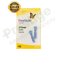 Freestyle 28 Gauge Diabetic Lancets 100ct  NEW AND SEALED **USA SELLER** picture