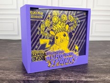 Surging Sparks Pokemon ETB Display Case 3D Printed Magnetic Acrylic Lavender picture