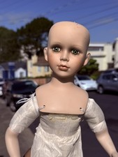 OLD Vintage Creepy SCARY  BABY DOLL Halloween Spooky Prop Horror Haunted 12