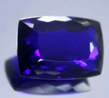 Deep Blue Tanzania OF Tanzanite Natural 53 Ct Loose Cushion CERTIFIED Gemstone picture
