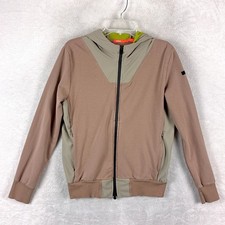 RRD Roberto Ricci Designs Hoodie Men S Beige Brown Full Zip Jacket Stretch Italy picture