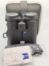 ZEISS Terra ED 8x42 Binoculars Black w/ Case Strap Cloth Lens Covers near Mint picture