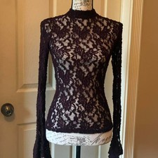 Forever-21 Women's Burgundy Blouse picture