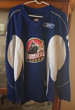 Luciano Aquino 2008 Norfolk Admirals AHL Practice Worn Jersey #24 Size 56 Cool picture