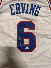 Julius Erving Signed Philadelphia White Basketball Jersey (JSA) picture