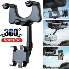 360° Universal Car Truck Phone Holder Clip Rearview Mirror Mount Stand Dashboard picture