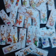 Bulk Wholesale 100  pcs Key Chains  Mixed Styles Metal-Free Shipping. picture