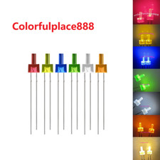 2mm Flat Top Diffused Red Yellow Blue Green White Orange Warm LED Leds Diode New picture