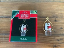 1989 Hallmark Keepsake Miniature Ornament (Polar Polka) Very Good picture