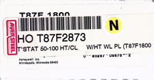 Honeywell T87F2873 Round thermostat (heat/cool) with wall plate NEW picture
