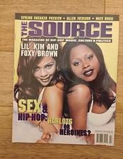 The Source Magazine February 1997 No. 89 Lil’ Kim Foxy Brown Vintage Hip Hop Rap picture