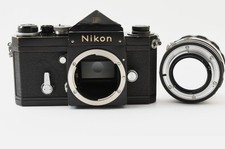 EXC+5 Nikon F Eye Level Black 35mm SLR Film Camera 50mm f1.4 Len -Ships from US picture