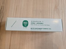 (10 Pcs) MILTEX Stainless Steel Disposable Safety Size 11 4-511 New Box picture