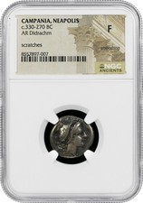Campania, Neapolis c.330-270 BC AR Didrachm NGC F picture